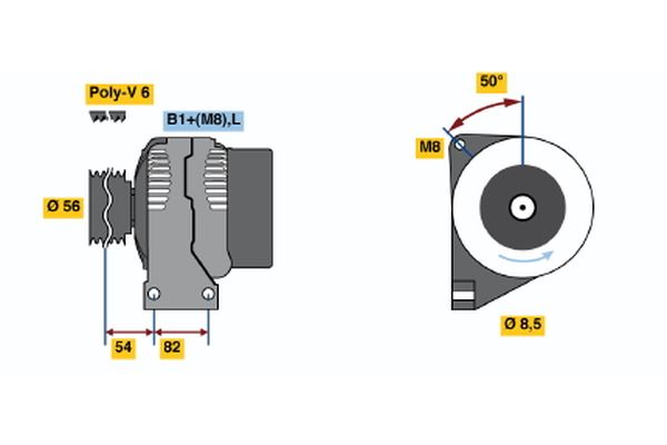 Bosch Alternator/Dynamo 0 124 515 017