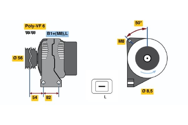 Bosch Alternator/Dynamo 0 124 515 019