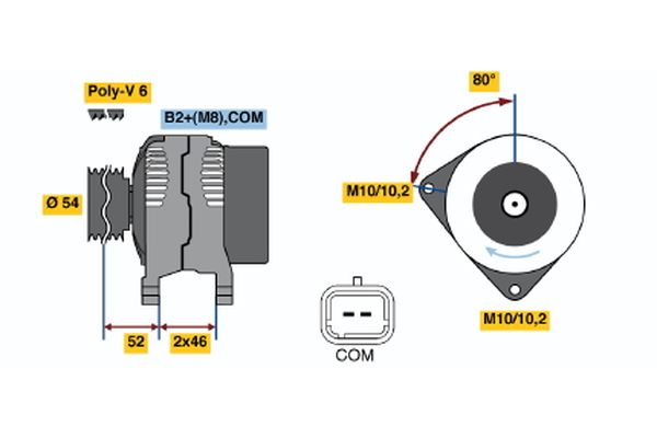 Bosch Alternator/Dynamo 0 124 525 063