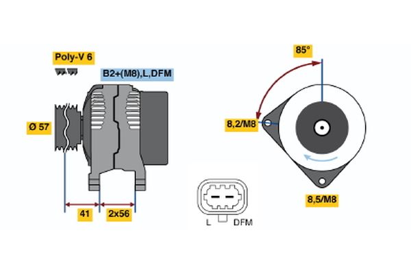 Bosch Alternator/Dynamo 0 124 525 174