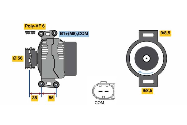 Bosch Alternator/Dynamo 0 125 711 044