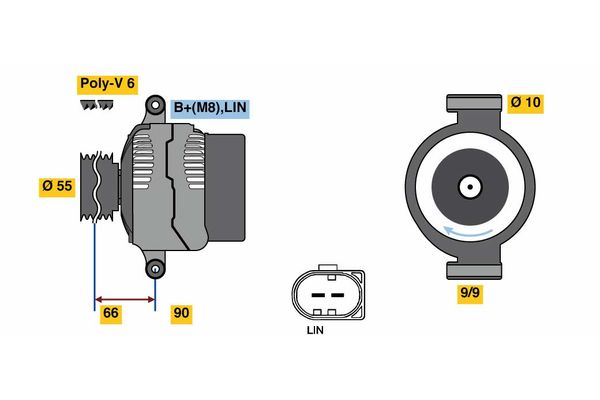 Bosch Alternator/Dynamo 0 125 711 047