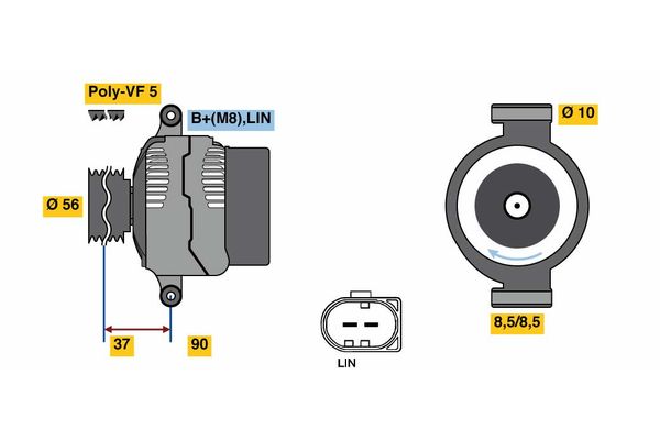 Bosch Alternator/Dynamo 0 125 711 048