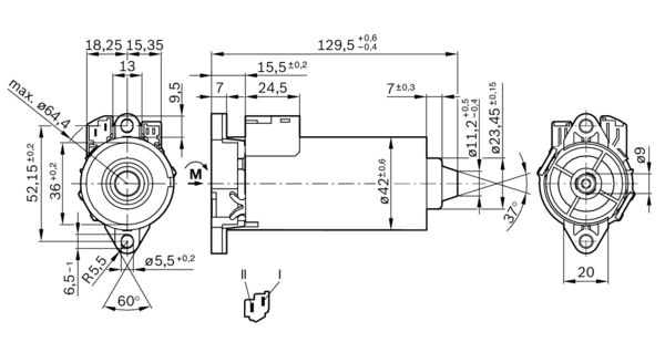 Bosch Stelmotor koplamp lichthoogte 0 130 002 636