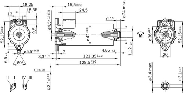 Bosch Stelmotor koplamp lichthoogte 0 130 002 674