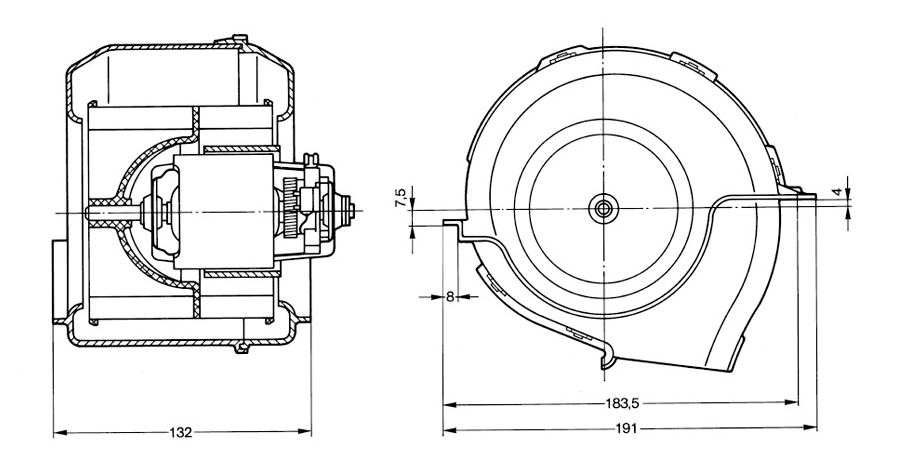 Bosch Kachelventilator 0 130 063 804