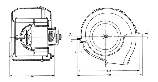 Bosch Kachelventilator 0 130 063 804