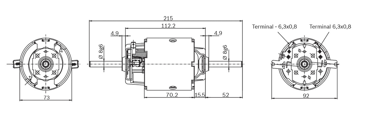 Bosch Elektromotor 0 130 111 042
