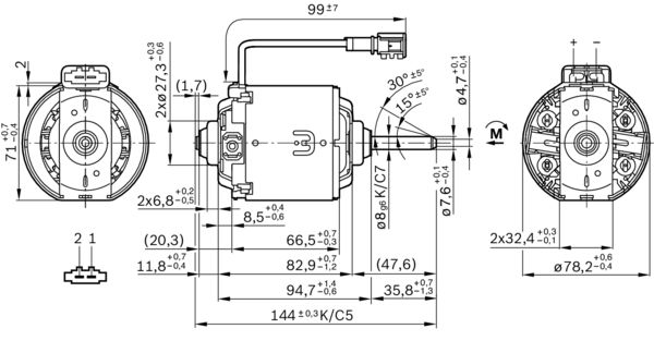 Bosch Elektromotor 0 130 115 154