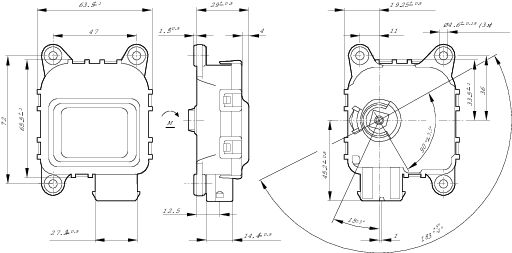 Bosch Stelmotor koplamp lichthoogte 0 132 801 143