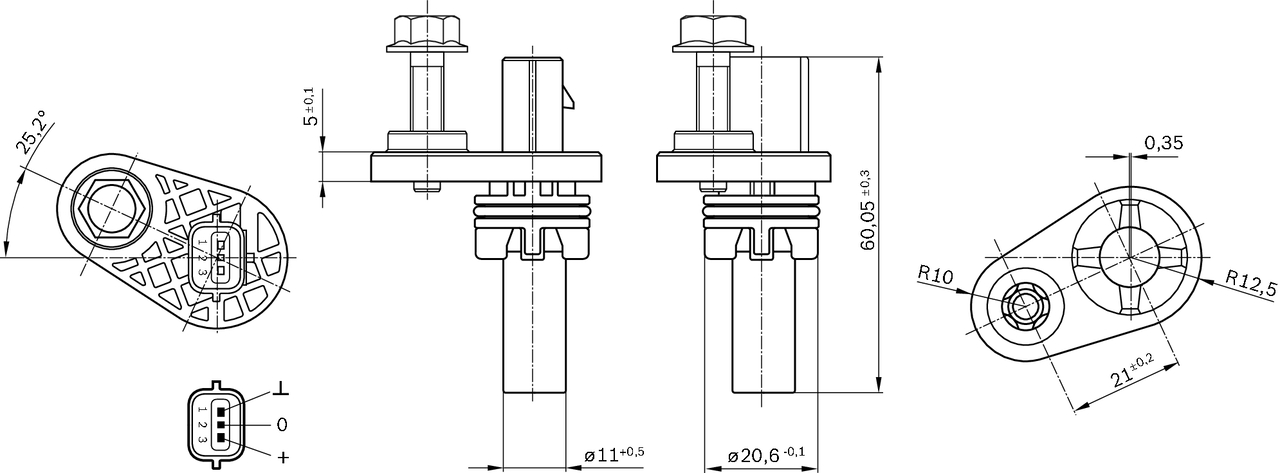 Bosch Krukassensor 0 261 210 303