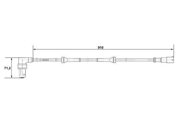 Bosch ABS sensor 0 265 001 057