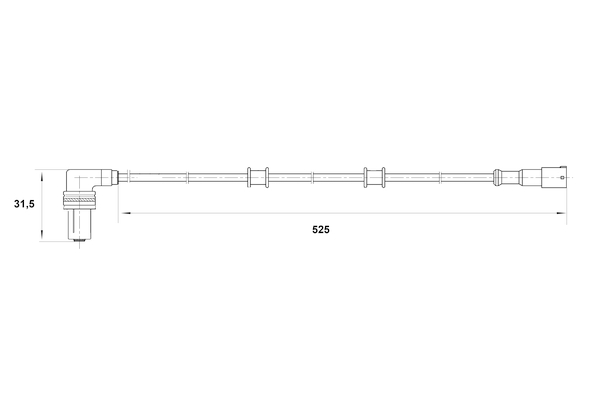 Bosch ABS sensor 0 265 001 206