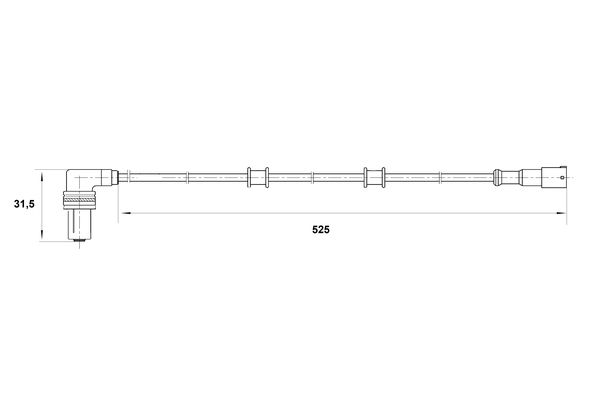 Bosch ABS sensor 0 265 001 206