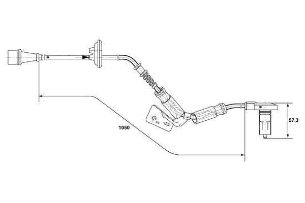 ABS sensor Bosch 0 265 001 280