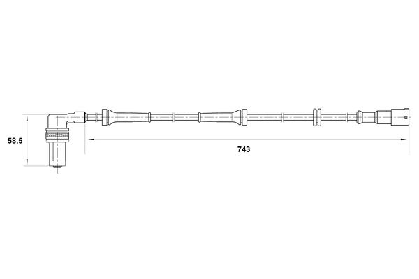 Bosch ABS sensor 0 265 001 387