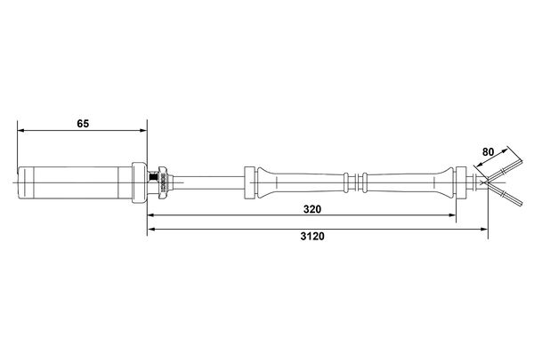ABS sensor Bosch 0 265 004 022
