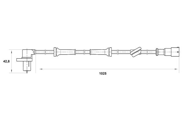 ABS sensor Bosch 0 265 006 197