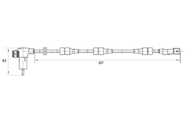 Bosch ABS sensor 0 265 006 203