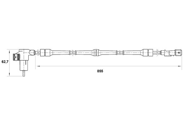 Bosch ABS sensor 0 265 006 206