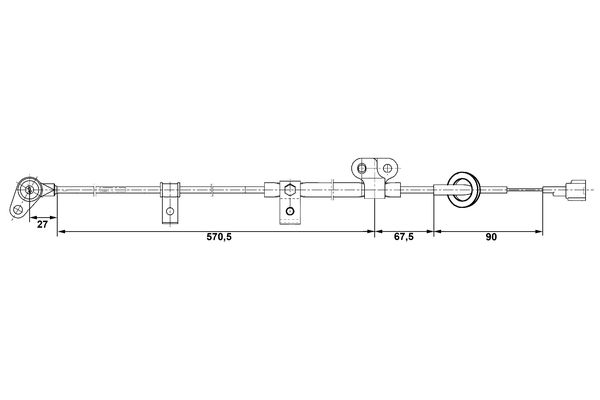 Bosch ABS sensor 0 265 006 254