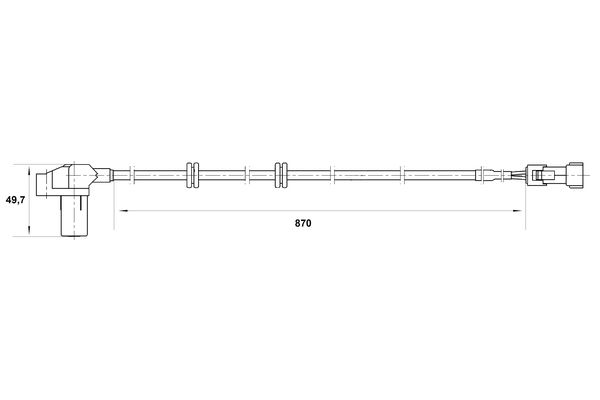 Bosch ABS sensor 0 265 006 337