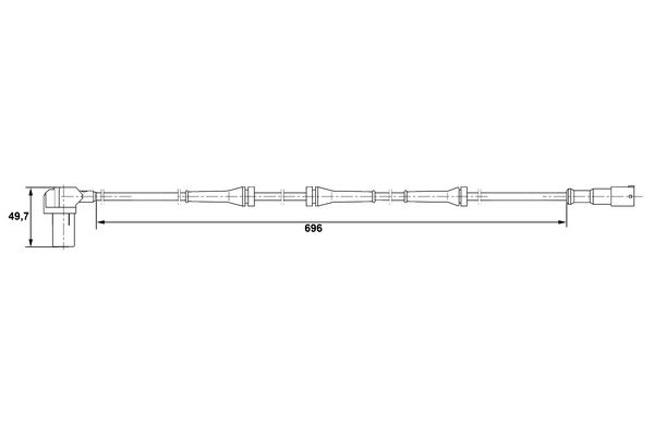 Bosch ABS sensor 0 265 006 408