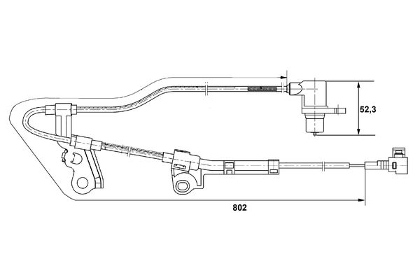 Bosch ABS sensor 0 265 006 676