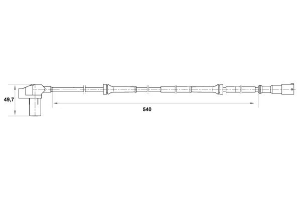 Bosch ABS sensor 0 265 006 710