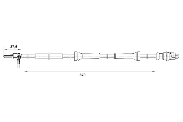 Bosch ABS sensor 0 265 007 045
