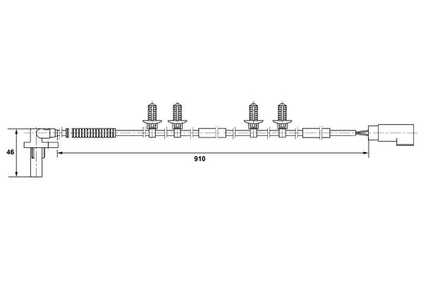 Bosch ABS sensor 0 265 007 417