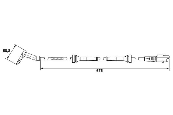 Bosch ABS sensor 0 265 007 423