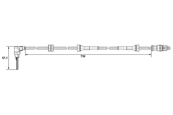 Bosch ABS sensor 0 265 007 511