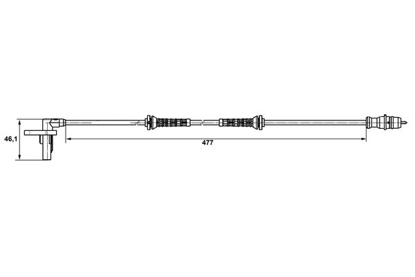 Bosch ABS sensor 0 265 007 527