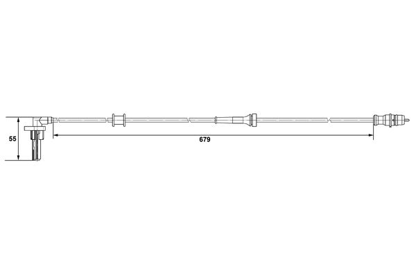 Bosch ABS sensor 0 265 007 533