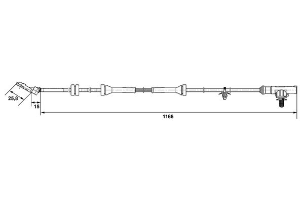 Bosch ABS sensor 0 265 007 537