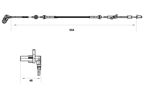 Bosch ABS sensor 0 265 007 552