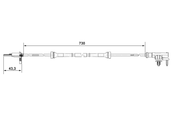 Bosch ABS sensor 0 265 007 637