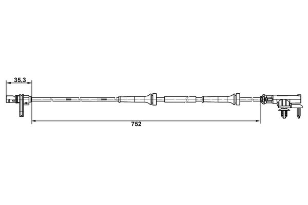 Bosch ABS sensor 0 265 007 638