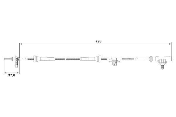 Bosch ABS sensor 0 265 007 687