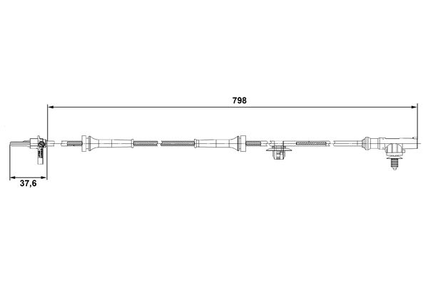 Bosch ABS sensor 0 265 007 687