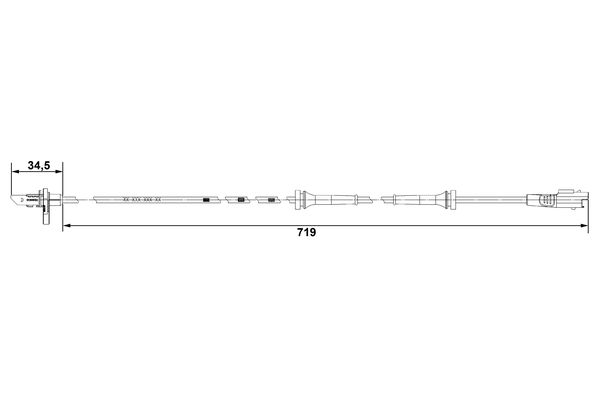 Bosch ABS sensor 0 265 007 707