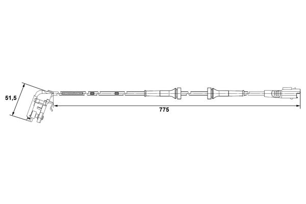 ABS sensor Bosch 0 265 007 780