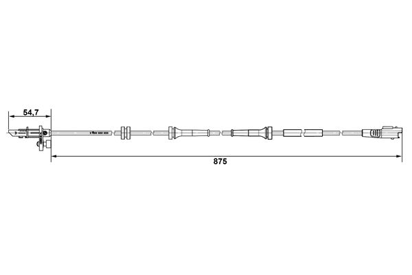 Bosch ABS sensor 0 265 007 790