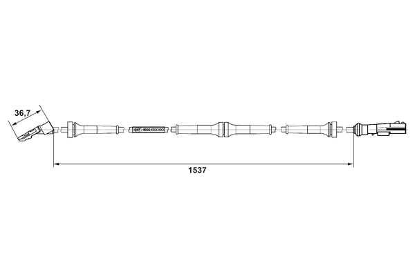 ABS sensor Bosch 0 265 007 938
