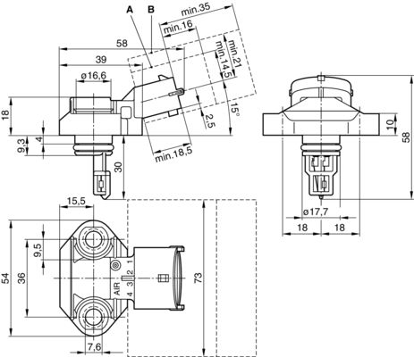 Bosch Vuldruk sensor 0 281 002 244