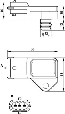 Bosch Vuldruk sensor 0 281 002 487