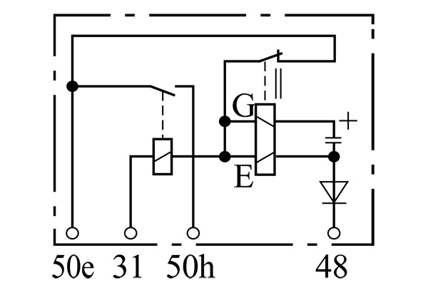Bosch Relais startonderbreker 0 331 802 003
