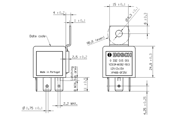 Bosch Relais 0 332 015 001