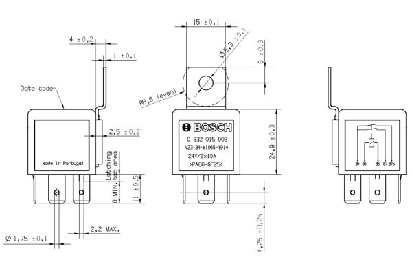 Bosch Relais 0 332 015 002